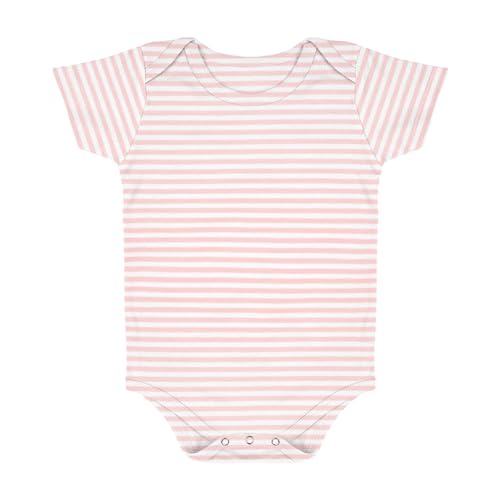 Moms Home Organic Cotton Baby Half Sleeves Bodysuit-Onesie |6-12 Months| - Pack of 5