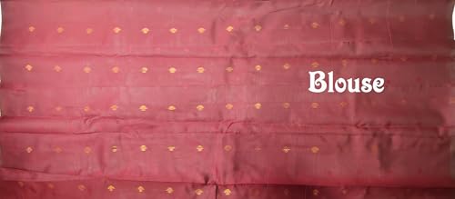 SREE KUMARAN Women's Kanchipuram Kubera Silk Pure Pattu Sarees With Blouse