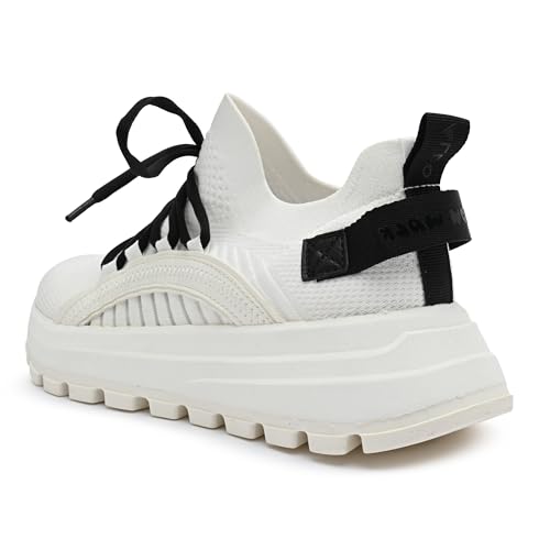 Aldo MOTIONXXA-IN122 Ladies White/Black Flat Sneakers