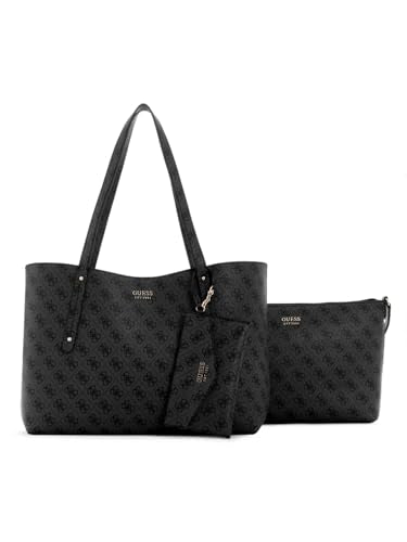 GUESS Coal Logo Printed Brenton Tote Bag