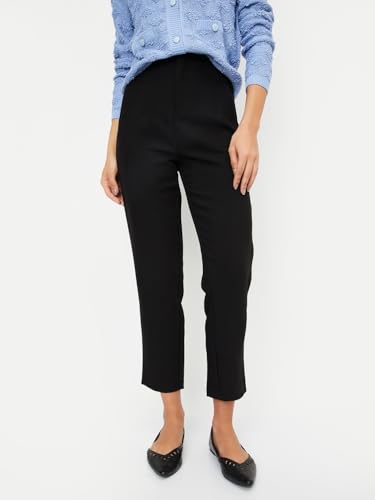 Max Women's Regular Casual Pants (SFB3507_Black
