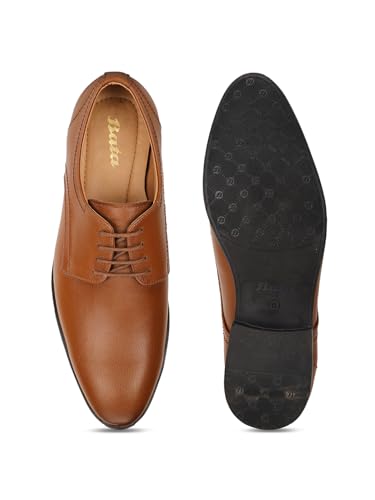 Bata Magnus E Men's Light Brown Formal Shoes - 10 UK (8213123)