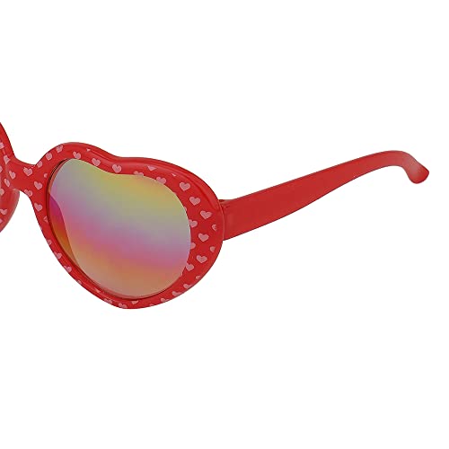 Carlton London Girl's Yellow Lens & Red Other Sunglasses
