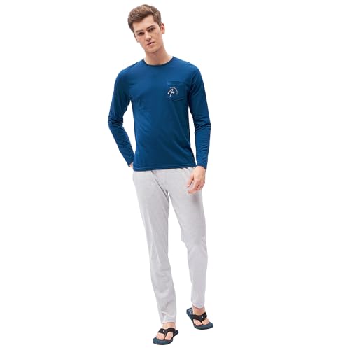 Sweet Dreams Men's Solid Pyjama Set