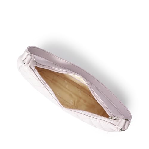 Fastrack Quilted Crush Shoulder Bag | Faux-Leather Women’s Bag | Zipper Closure with Silver Strap Accents & Utility Pockets | Gifts for Women