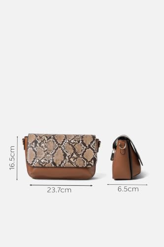 Women Brown Print Casual Sling Bag