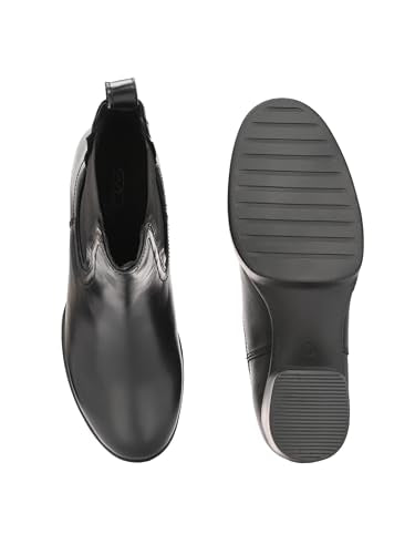 Delize Black Women mid heel platform boots-66372-39