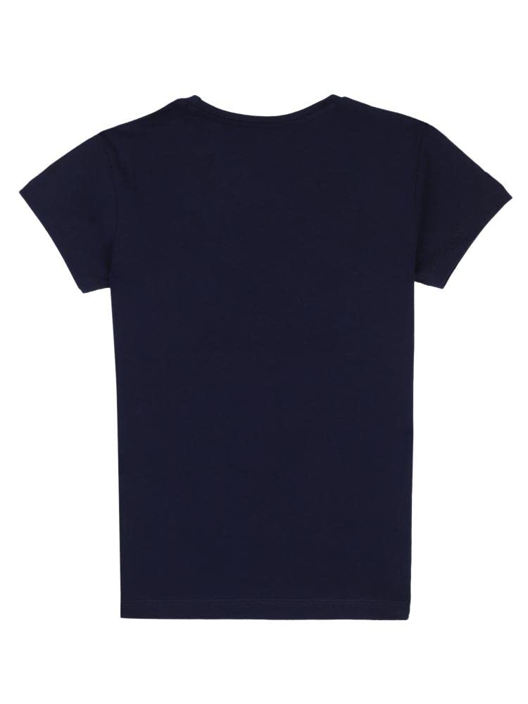 BODYCARE Girls Antiviral Printed T-Shirt - Navy….