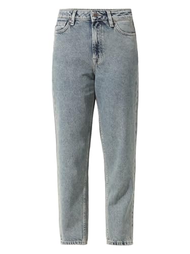 ONLY Women Washed Cotton Straight Fit High Rise Blue Jeans