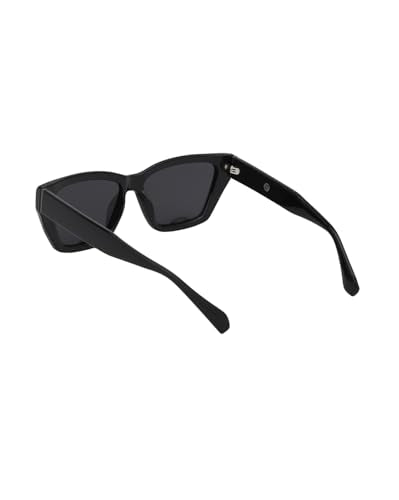Carlton London Black Toned with Black Polarised Lens Rectangle Sunglass for women