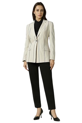 Van Heusen Women's Blazer (VWBZFRGFE04862_Cream