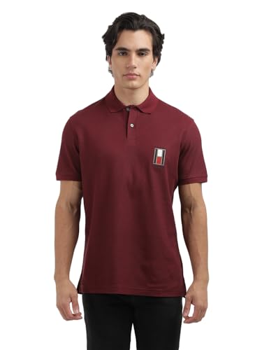 Tommy Hilfiger Mens Red Color T-Shirt (M)