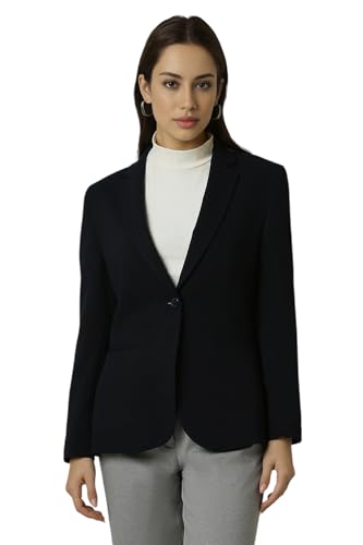 Van Heusen Women's Blazer (VWKZFRGPT79008_Navy