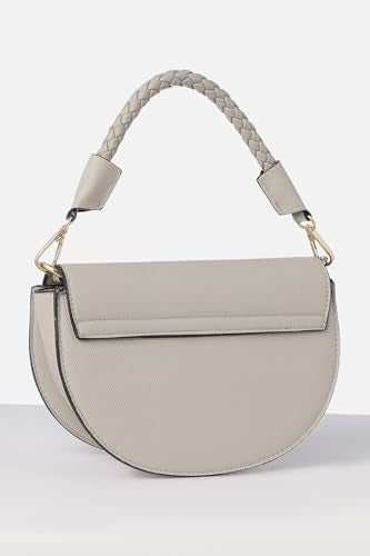 Women Grey Print Casual Handbag