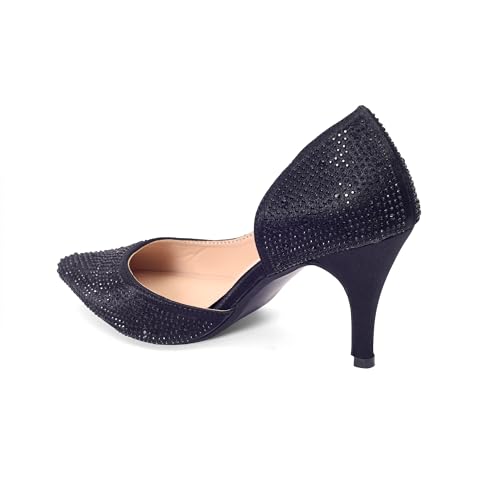 Lino Perros Diamond Studded Slim Pumps