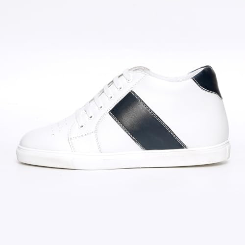 White Sneakers with a Hidden Heel (7.5)