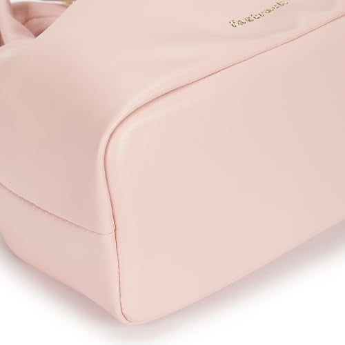 Fastrack Ruched Sling Bag for Women | Compact Faux Leather Crossbody with Detachable Chain Strap, Magnet Closure and Inner Pockets | Minimalist Everyday Sling for Casual and Evening Looks