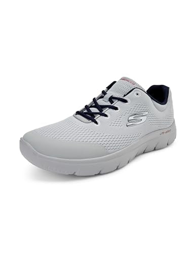 Skechers-Men's Casual Shoes-SUMMITS-894399ID-GYNV-8 Gray/Navy