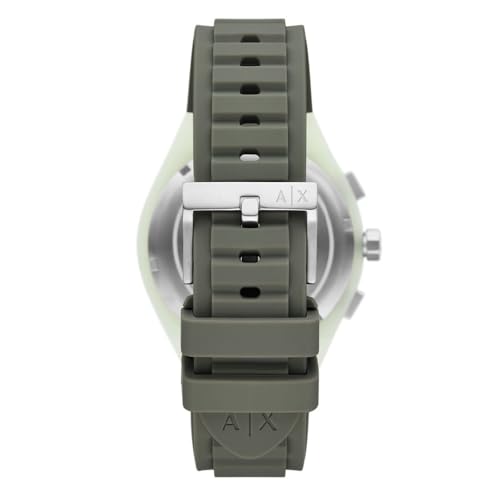 Armani Exchange Sync Green Quartz Silicone Watch AX4171