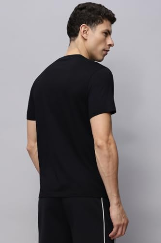 Reebok Men's Black/White T-Shirt |Casuals | Cotton Lifestyle Tee Combo | Round Neck | Regular Fit | Half Sleeve | 100% Cotton
