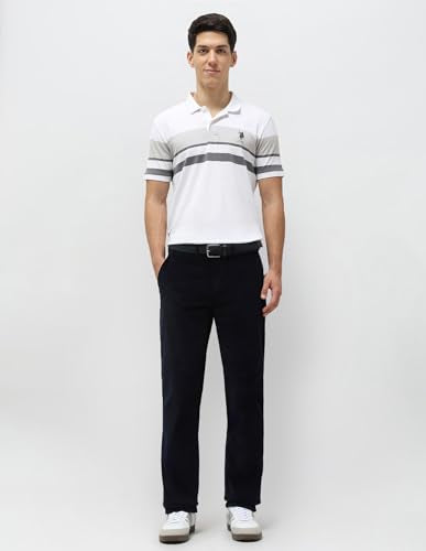 U.S.Polo Association Men's Riley Straight Fit Corduroy Trousers (USTRO073R_Blue_38)