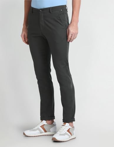 Arrow Men's Skinny Pants (ASAHTR2516_Grey