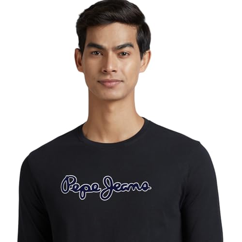 Pepe Jeans Men's Slim Fit T-Shirt (PM509807_Black