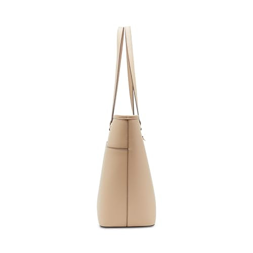 Anne Klein Work Tote with Detachable Pouch, Oatmilk, Oatmilk, X- Large