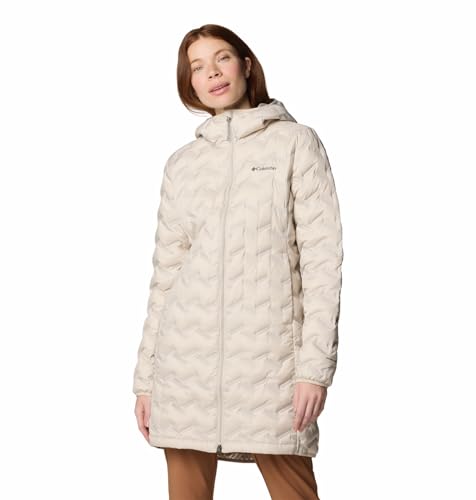 Columbia Women Beige HEAT SEAL Delta Ridge II Down Jacket, XL