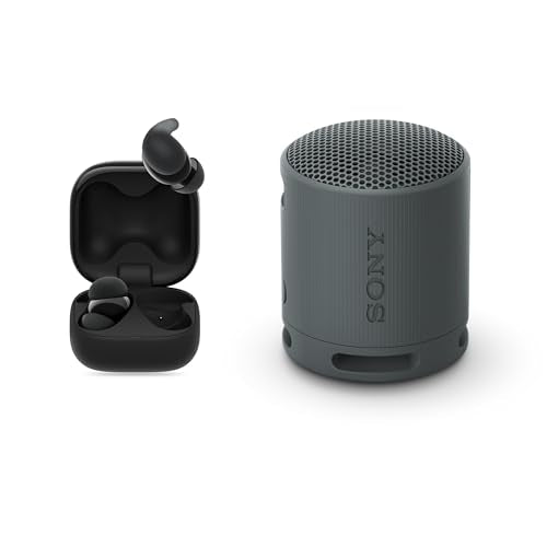 Sony [New Launch] LinkBuds Fit WF-LS910N | Get SRS-XB100 BT Speaker | Active Noise Cancelling Wireless Bluetooth Earbuds, Comfortable Fit with New Supporters -Black