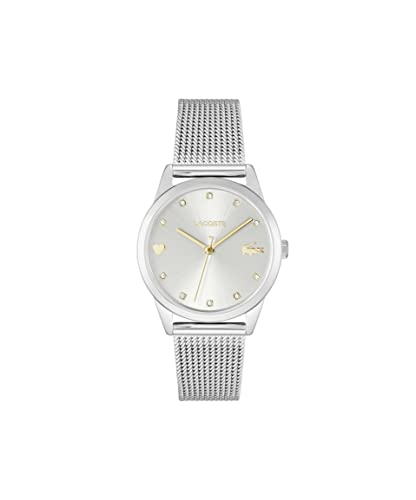 Lacoste Stargaze Qtz Basic Silver White Round Dial Women's Watch|Stainless Steel Material|Multi Color Band - 2001307