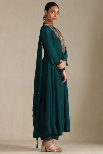 Soch Women's Viscose Crepe Salwar Suit (EWS5CD21754_Teal