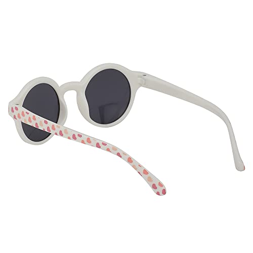 Carlton London Girl's Black Lens & Pink Round Sunglasses