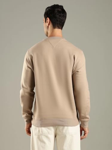 Tommy Hilfiger Solid Regular Fit Cotton Sweatshirt