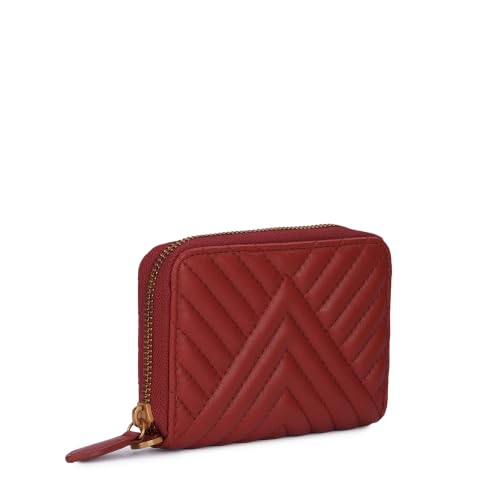Miraggio Nora Quilted Zip Around Wallet for Woman | 3 Compartment Women Wallet | Gift Items for Women