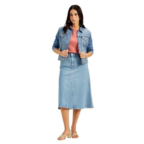Levi's Cotton Western Skirt Blue