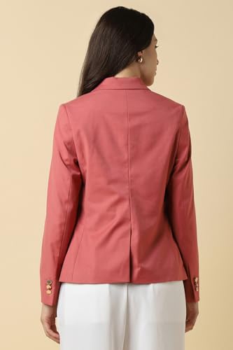 Allen Solly Women's Blazer (AHBZERGP147293_Pink