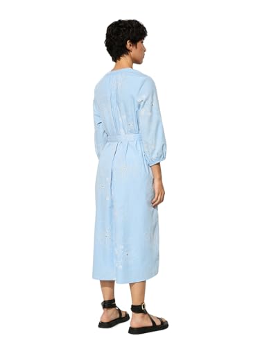 ONLY Women's Fit and Flare Blue Dress