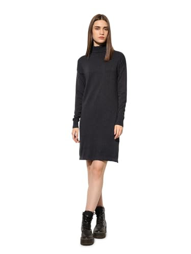 ONLY Women's Solid Regular Fit Black Dress