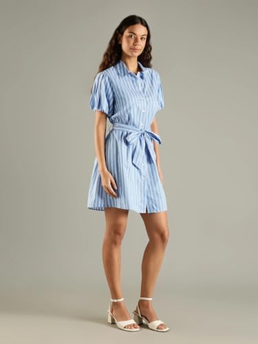 Tommy Hilfiger Cotton Spread Collar Shirt Dress