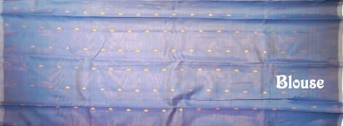 SREE KUMARAN Women's Kanchipuram Kubera Silk Pure Pattu Sarees - Flower Butta With Blouse (VSK396-11)