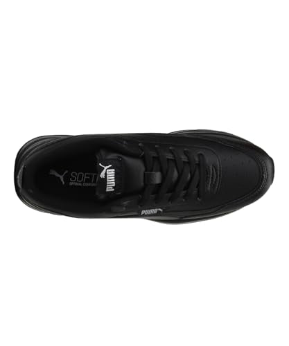 PUMA Women's Cilia Mode Black Silver Sneaker (37112501) 5 UK, Puma Black-Puma Silver