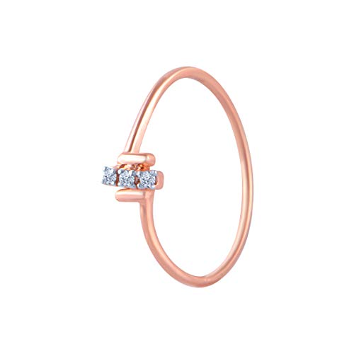 P.C. Chandra Jewellers 14k (585) Rose Gold and Diamond Ring for Women