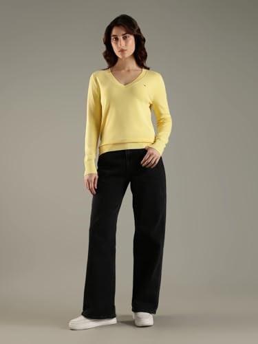 Tommy Hilfiger Regular Fit Viscose V-Neck Sweater
