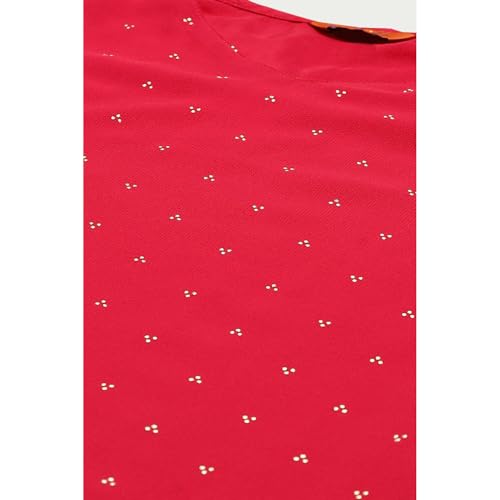 Rangriti Women Polyester Printed Suit Set (RSKASSORTED15955_Pink_S)