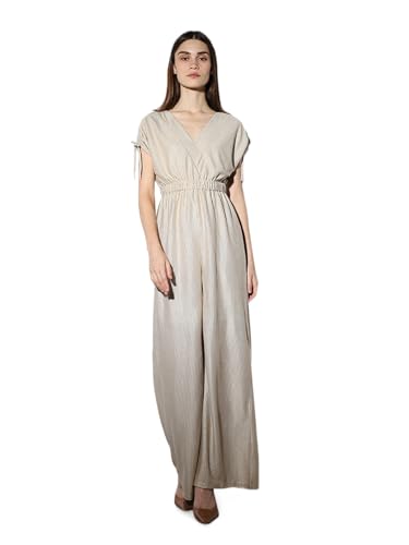 ONLY Women's Regular Fit Gold Jumpsuit