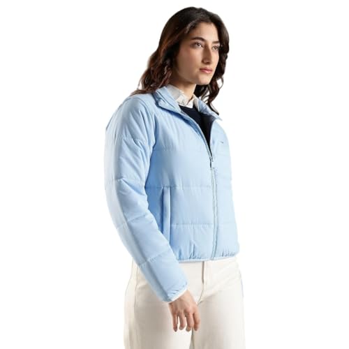 Tommy Hilfiger Women's A-Line Coat (F25JWOT014_Blue_L)