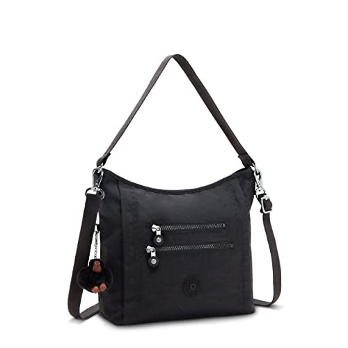 Kipling Women's Belammie Handbag Organized Accessories Large Indoor Removable Shoulder Strap Travel Bag, Black Tone, 10.5''L x 11''H x 4''D, Women's Belammie Bag, Organised Accessories, Large Inside