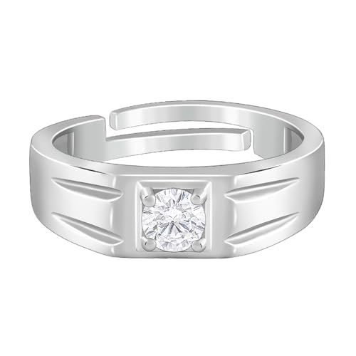 GIVA 925 Silver Charm Away Ring For Him, Adjustable | Gifts for Men and Boys | With Certificate of Authenticity and 925 Stamp | 6 Months Warranty