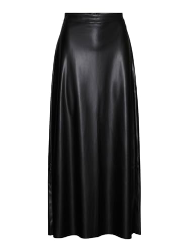 VERO MODA Women Straight Fit High-Rise Black Skirt